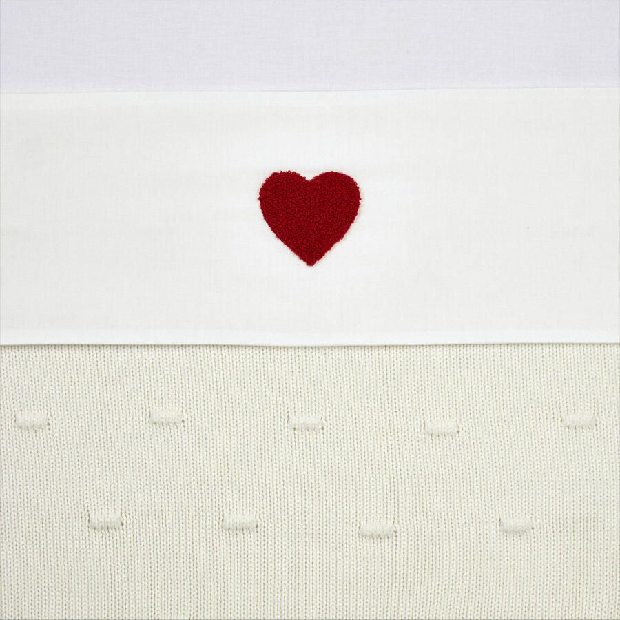 Meyco ledikantlaken Sweet Heart wit rood - Foto 3