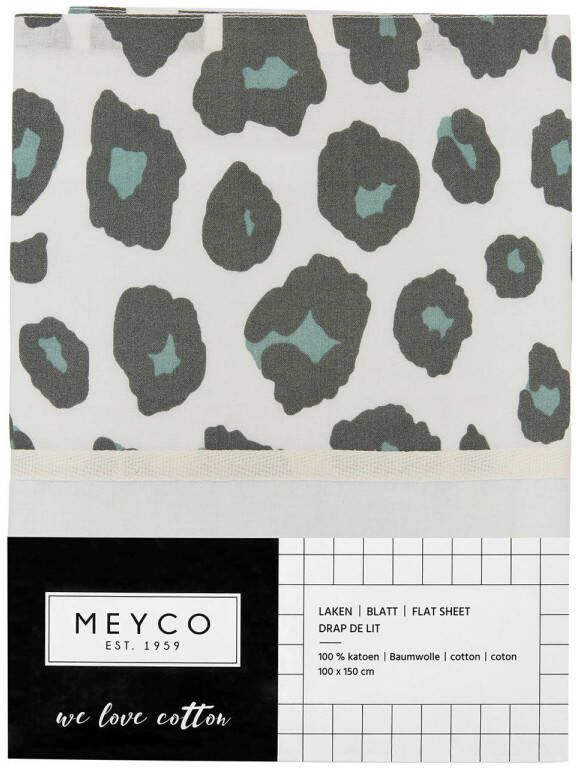 Meyco Panter ledikantlaken 100x150 cm groen - Foto 3