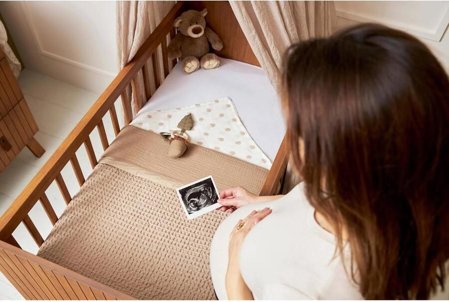 Meyco pre-washed hydrofiel ledikantlaken taupe