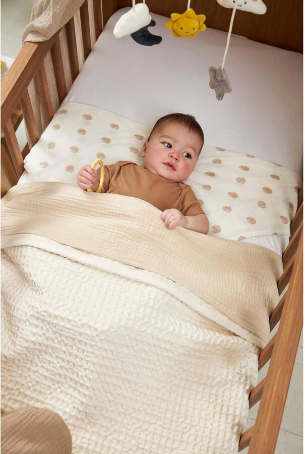 Meyco pre-washed hydrofiel wieglaken soft sand - Foto 2