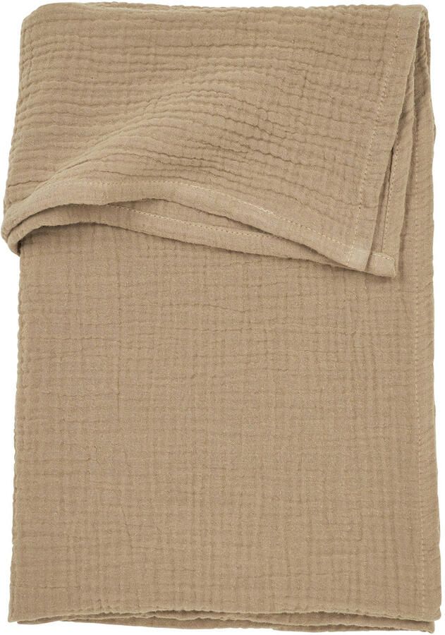 Meyco pre-washed hydrofiel wieglaken taupe - Foto 3