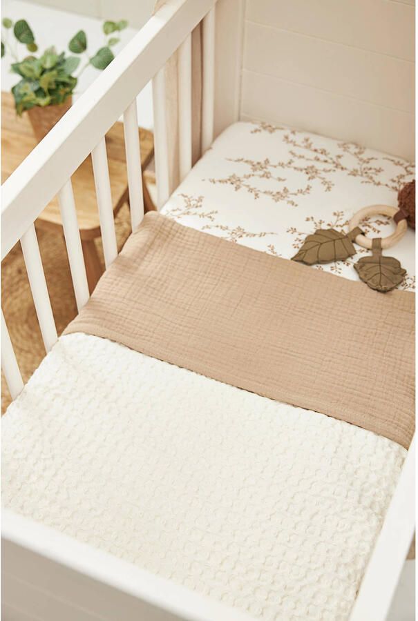 Meyco pre-washed hydrofiel wieglaken taupe