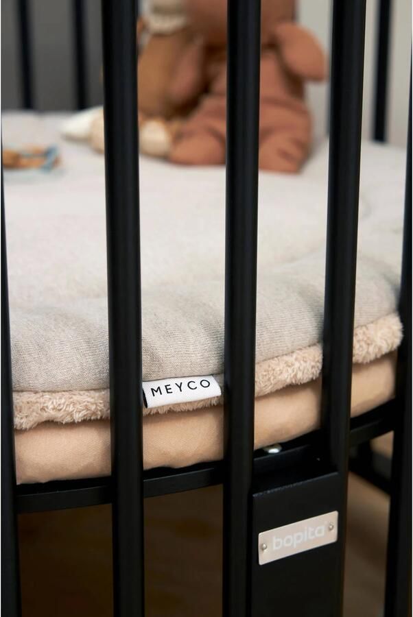 Meyco uni hoeslaken boxmatras sand - Foto 2