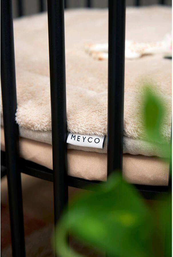 Meyco uni hoeslaken boxmatras sand