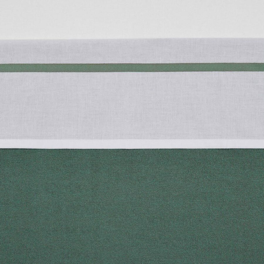 Meyco wieglaken met bies groen