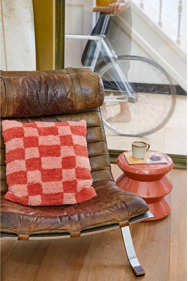 Mica Decorations Bijzettafel H28 x Ø31 cm Keramiek Oranje - Foto 2