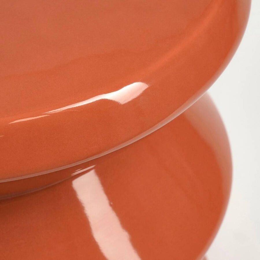 Mica Decorations Bijzettafel H28 x Ø31 cm Keramiek Oranje