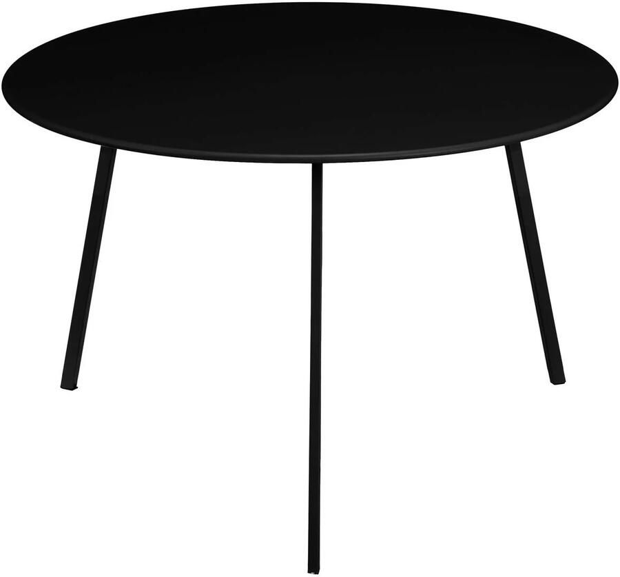Mica Decorations Seatle Bijzettafel voor Buiten H38 x Ø58 cm Metaal Zwart