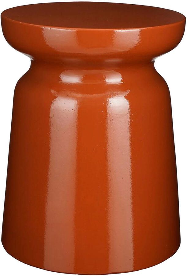 Mica Decorations Stage Bijzettafel H45 x Ø35 cm Cement Oranje - Foto 3