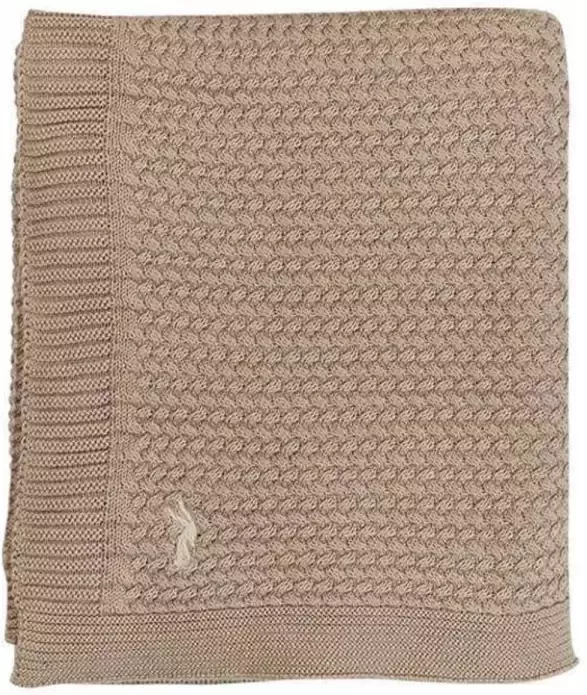 Mies & Co baby ledikantdeken soft knitted 110x140 cm dune - Foto 3