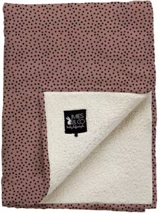 Mies & Co baby ledikantdeken soft teddy Cozy Dots 110x140 cm - Foto 3
