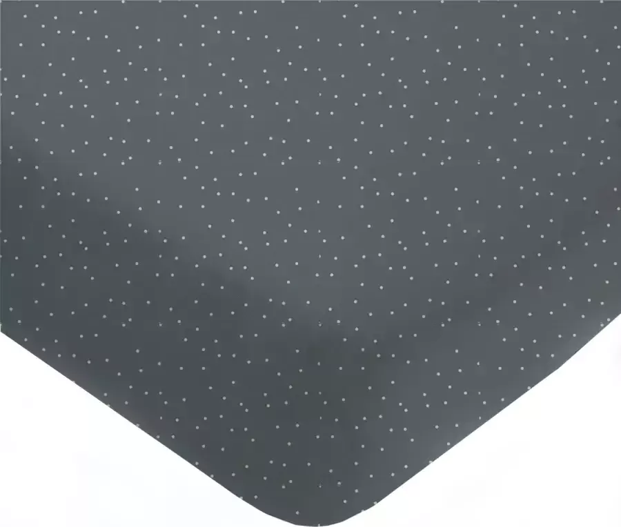 Mies & Co Katoen (biologisch) baby ledikanthoeslaken Adorable Dot Blue