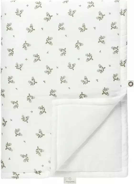 Noppies Baby Comfort Blooming Clover reversible baby wiegdeken 75x100 cm Beetle - Foto 3