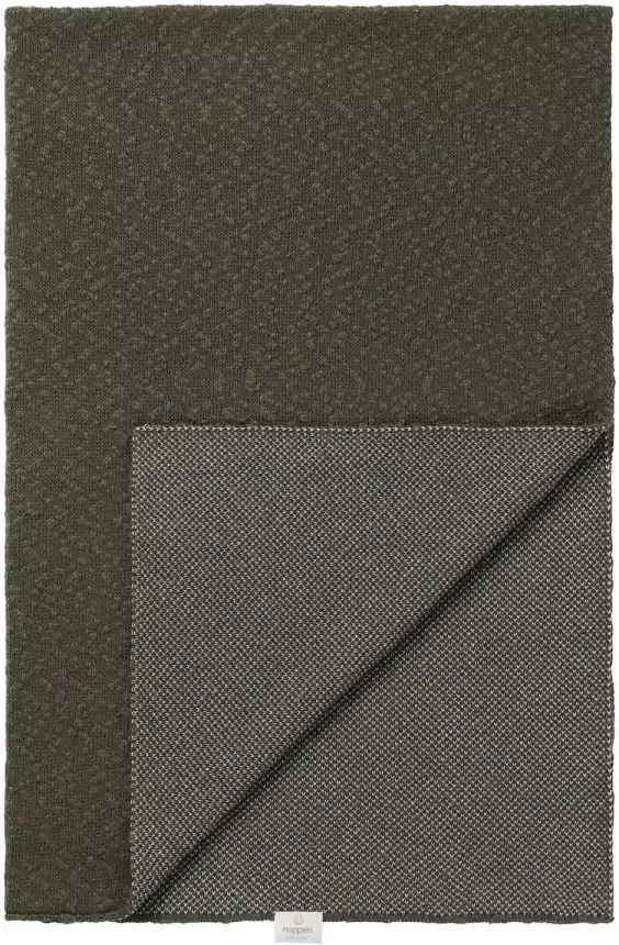 Noppies Baby Comfort Melange knit reversible baby ledikantdeken 100x140 cm Beetle - Foto 2