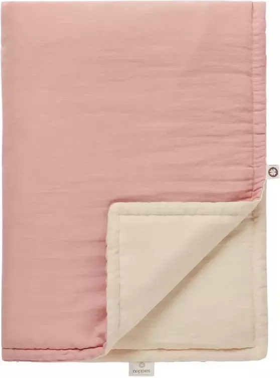 Noppies Baby Comfort padded reversible baby wiegdeken 75x100 cm Misty Rose - Foto 3