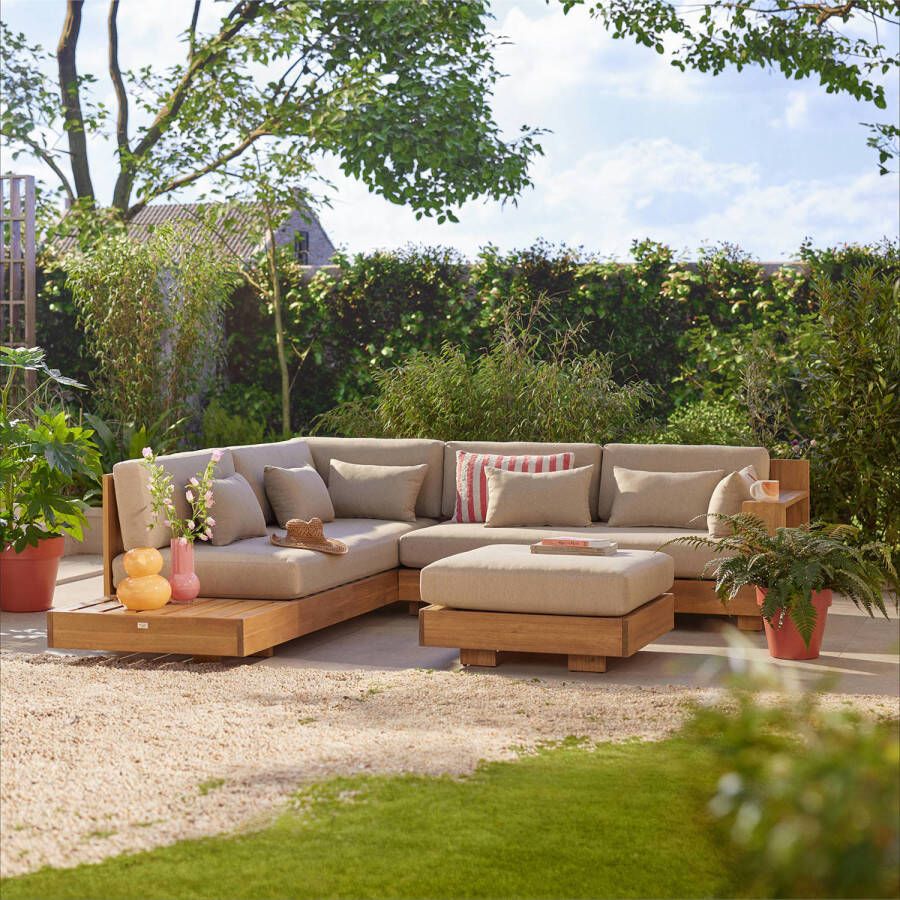 NOUS Garden loungeset met hocker Belmonte deluxe - Foto 1
