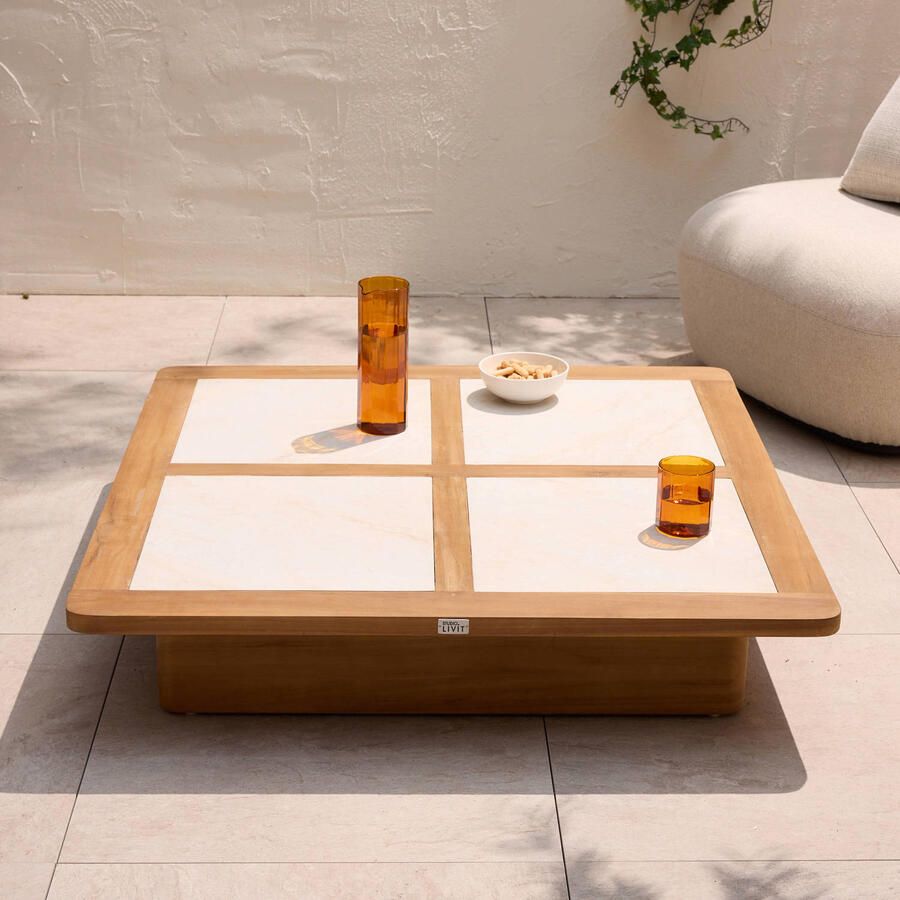 NOUS Garden salontafel Ventana teak (100x100)
