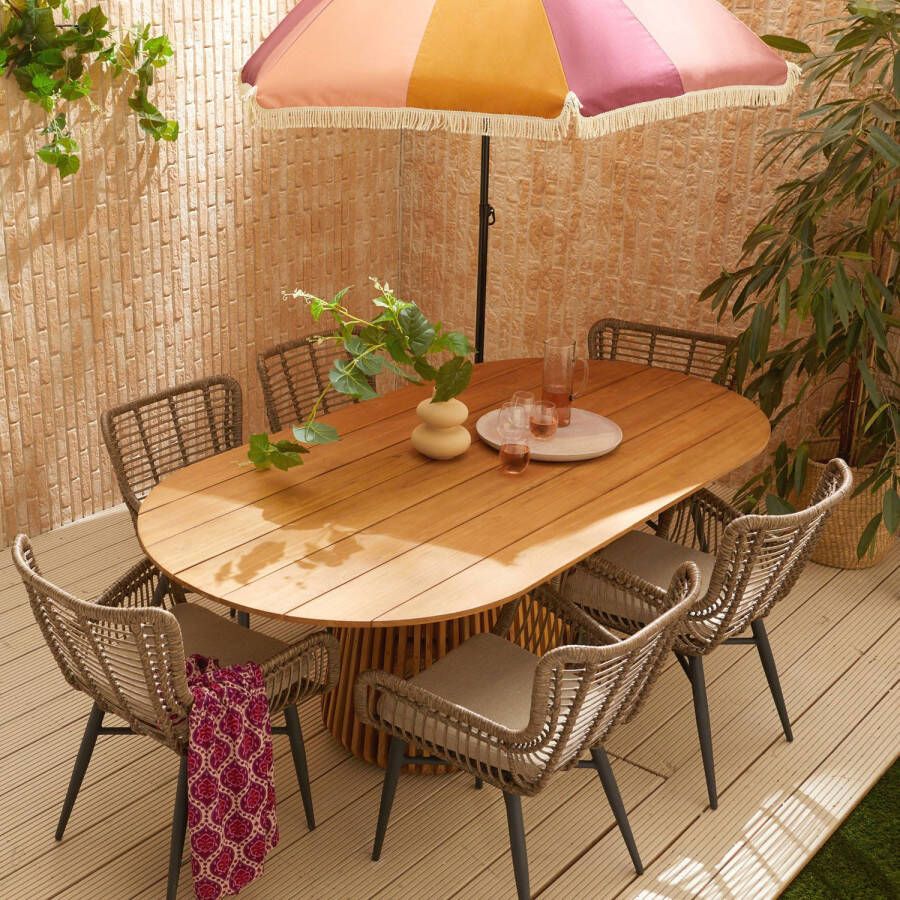 Studio LIVIT outdoor diningset Danese Teakhout ovaal + Tango - Foto 1