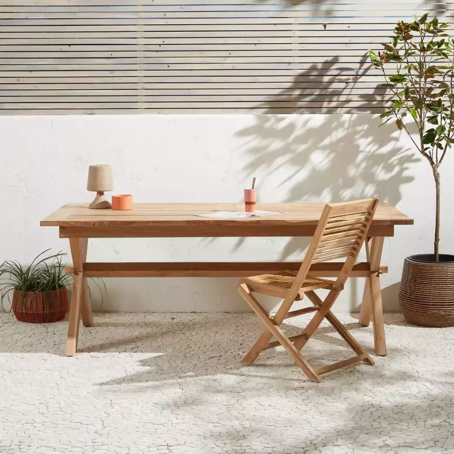 NOUS Garden teak tuintafel Tautan (200x100 cm)