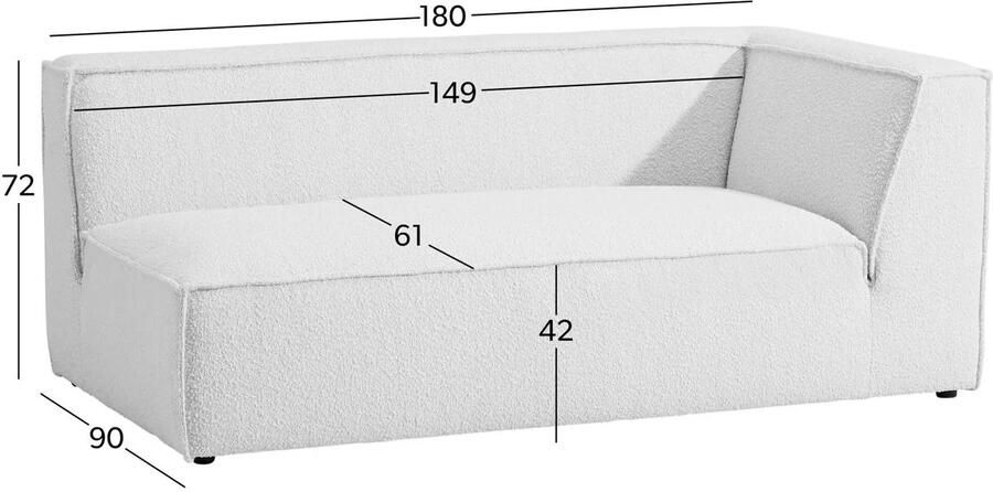 NOUS Living 2-zits arm rechts Newton - Foto 3