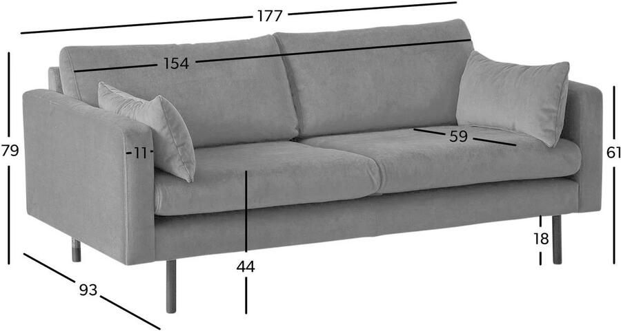 NOUS Living 2-zitsbank Adam - Foto 3