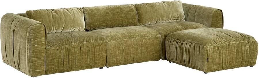 NOUS Living 3-zitsbank met hocker Kaia - Foto 3