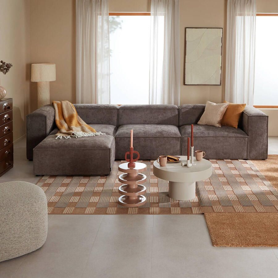 NOUS Living 4-zitsbank met hocker Igor - Foto 3