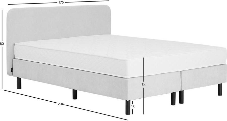 NOUS Living bonellvering boxspring Bedok 160x200 - Foto 3