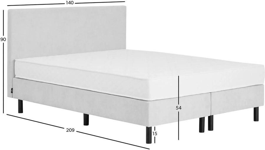 NOUS Living bonellvering boxspring Changi 140x200 - Foto 3