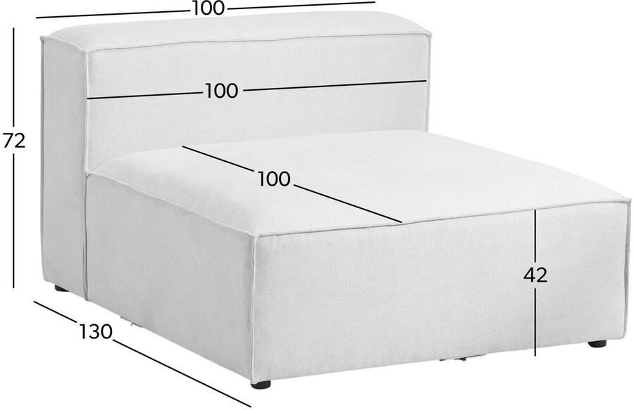 NOUS Living chaise longue (modulair) Igor - Foto 3