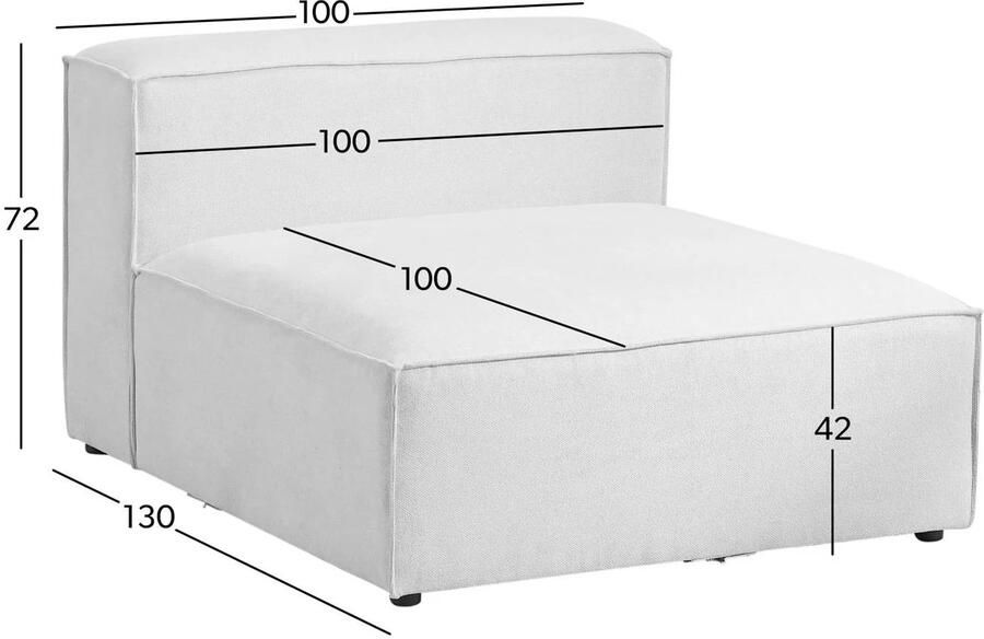 NOUS Living chaise longue (modulair) Igor - Foto 3