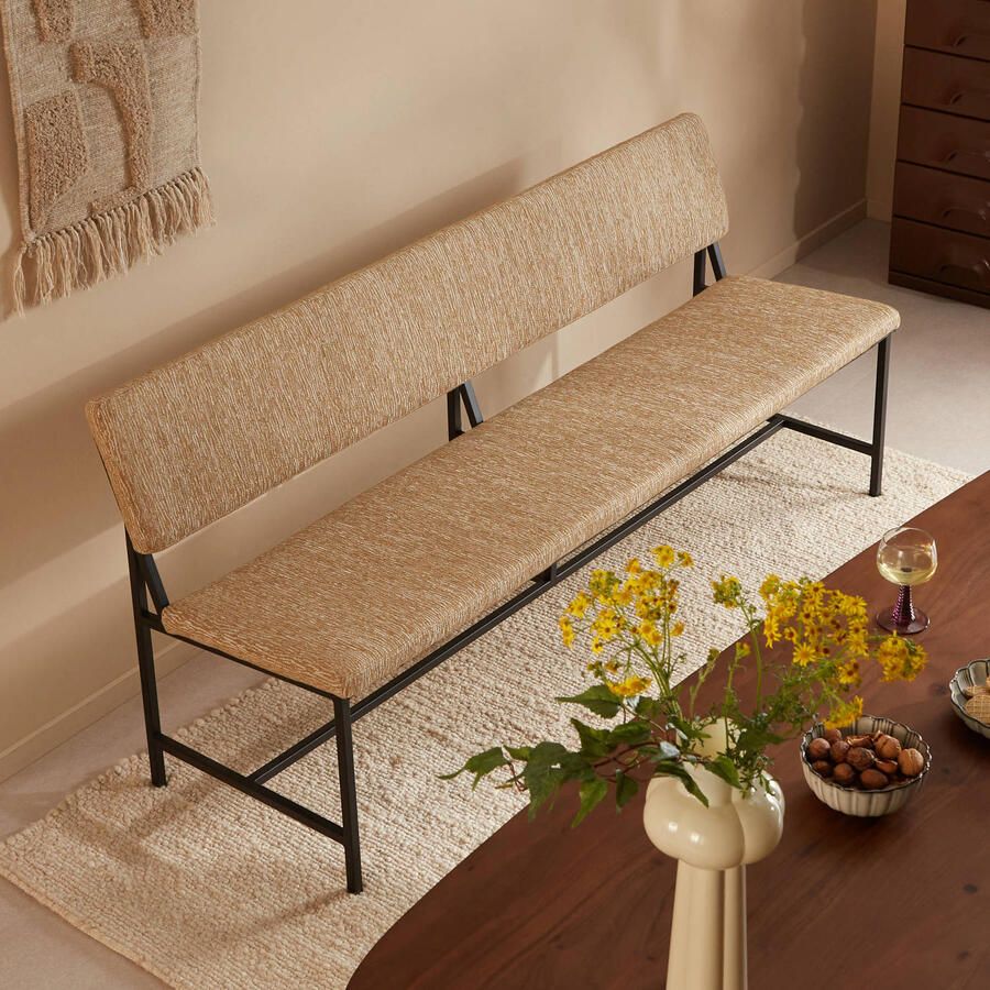 NOUS Living eetkamerbank Sven 180 cm - Foto 3