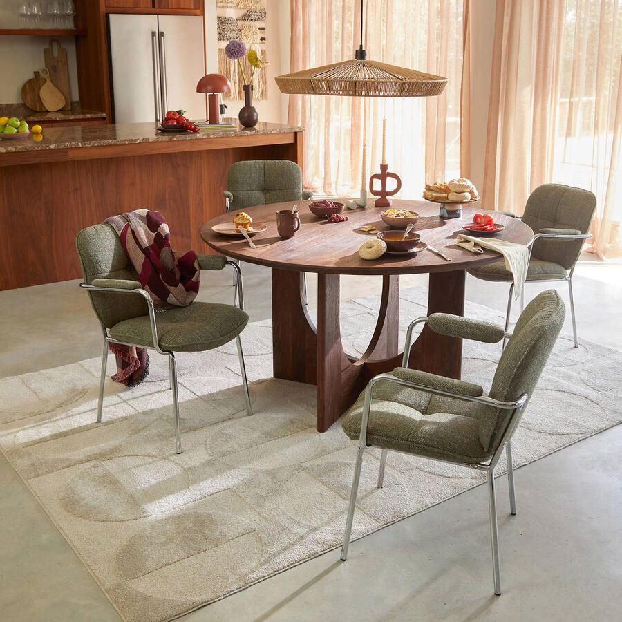 NOUS Living eetkamerstoel Chrome - Foto 3