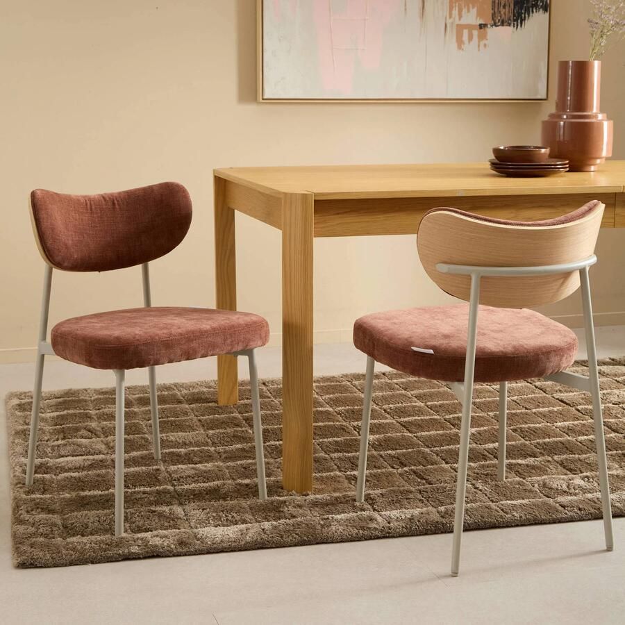 NOUS Living eetkamerstoel (set van 2) Furo