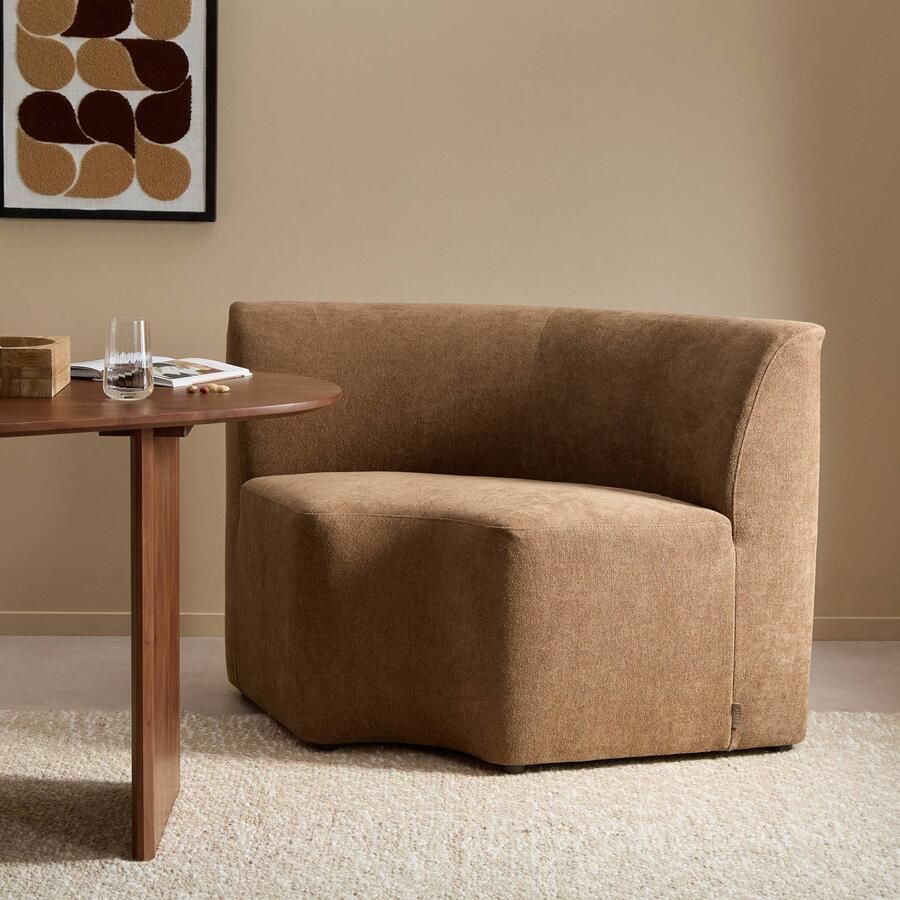 NOUS Living hoek element eetkamerbank Rhea 96 cm