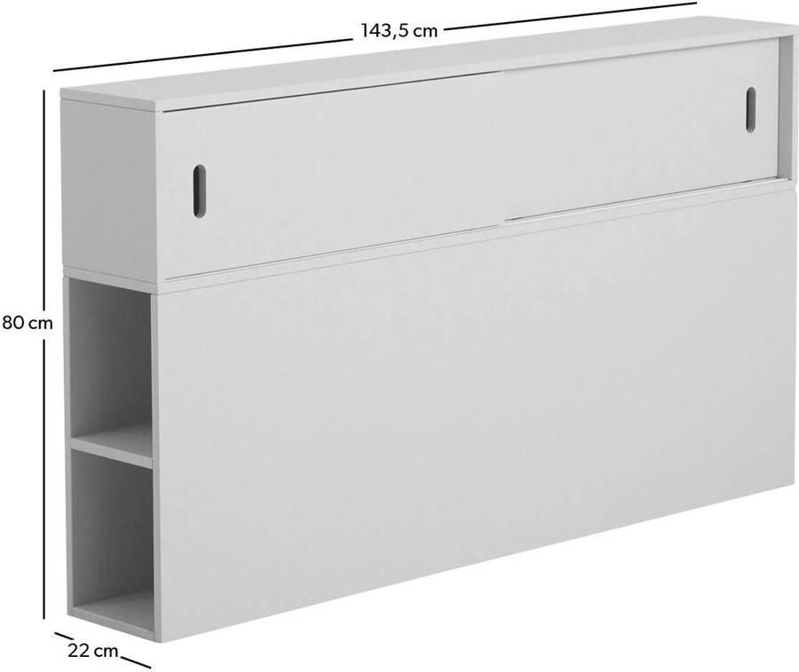 NOUS Living hoofdbord 140x200 Cubi - Foto 3