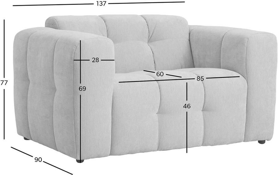 NOUS Living loveseat Lina - Foto 3