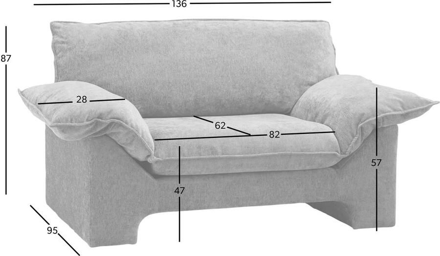 NOUS Living loveseat Woodstock - Foto 3