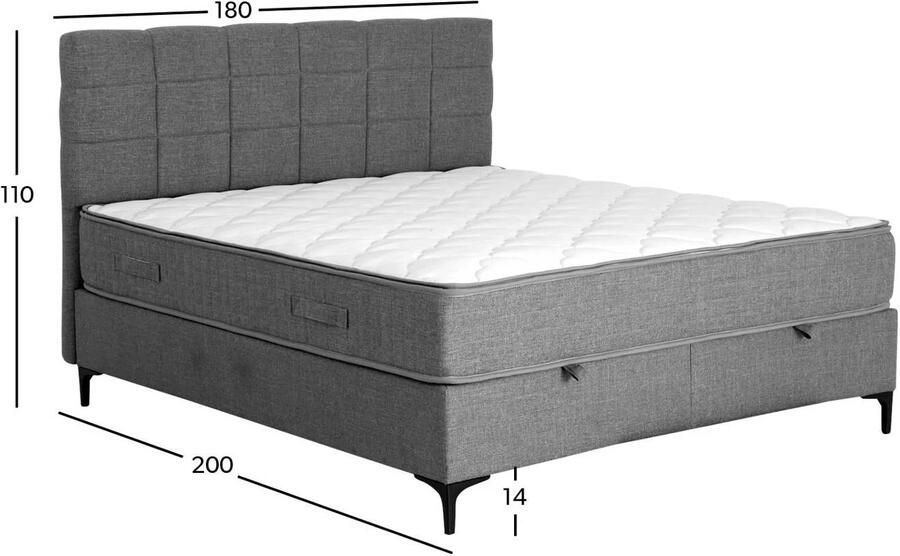 NOUS Living opberg boxspring Denzel (180x200) - Foto 3