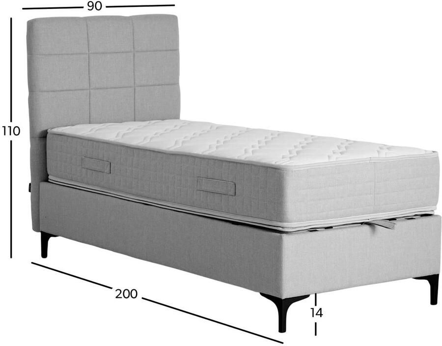 NOUS Living opberg boxspring Denzel (90x200) - Foto 3
