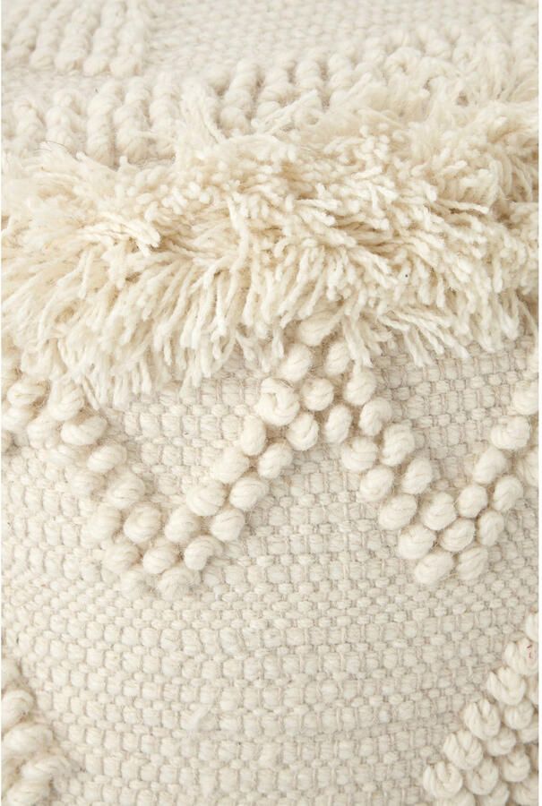 NOUS Living wollen poef (40x40 cm)