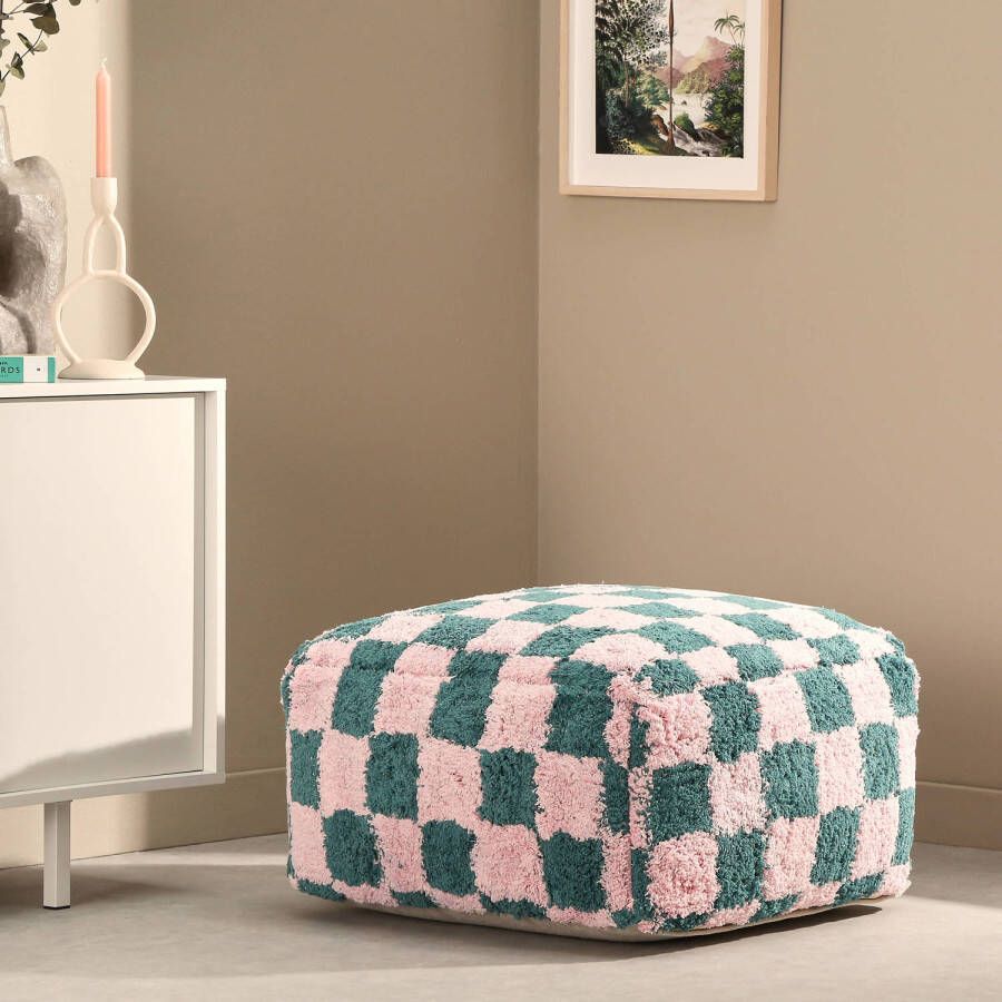 NOUS Living poef Checker - Foto 2