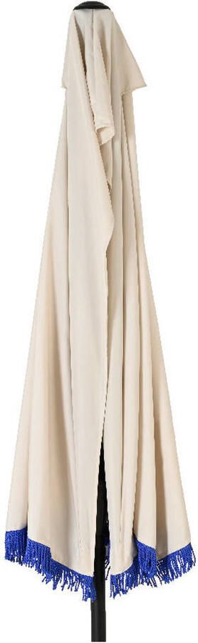 Outdoorliving by Decoris balkonparasol wit blauw (270x135 cm) - Foto 2