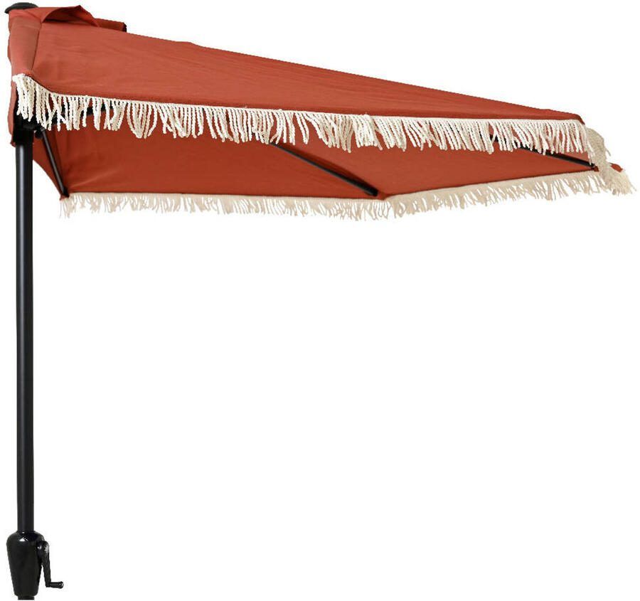 Outdoorliving by Decoris Half parasol (270x135x235)