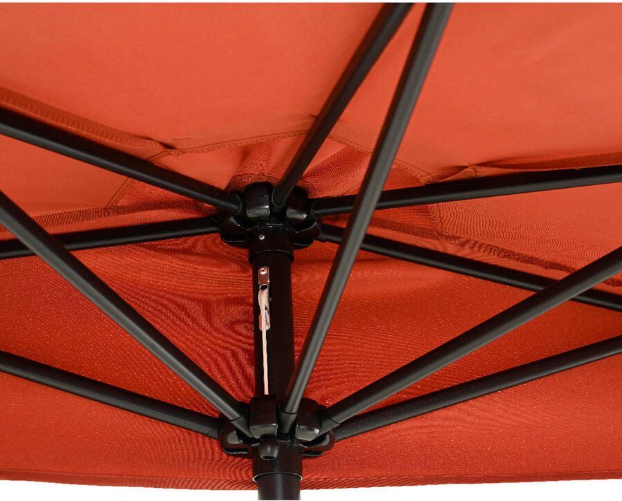 Outdoorliving by Decoris Half parasol (270x135x235) - Foto 2