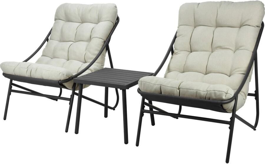 Pro Garden loungeset 3 delig - Foto 2