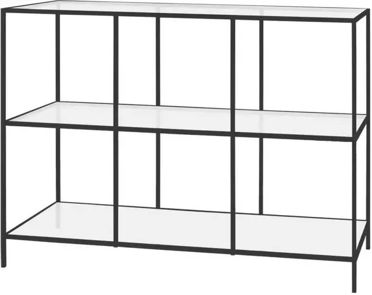 Riverdale Dressoir Amaro met vakken 120cm zwart - Foto 2
