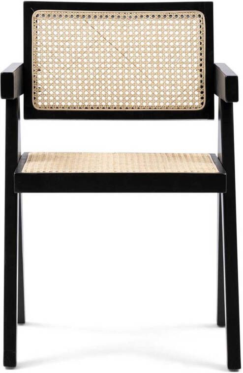 Rivièra Maison Riviera Maison St. Moritz Dining Armchair Black 67.0x54.0x24.0 cm