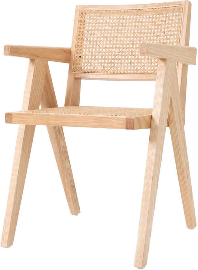 Sissy-Boy Houten eetkamer stoel rotan - Foto 3