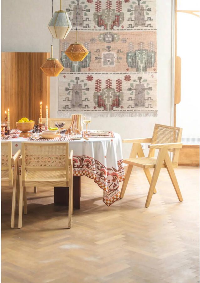 Sissy-Boy Houten eetkamer stoel rotan